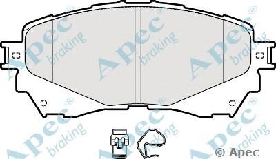 APEC BRAKING pad1942 -  Комплект тормозных колодок, дисковый тормоз